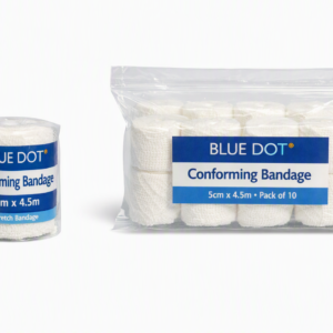 Conforming Bandage 5cm x 4.5m Blue Dot Pk 10 (00084X)